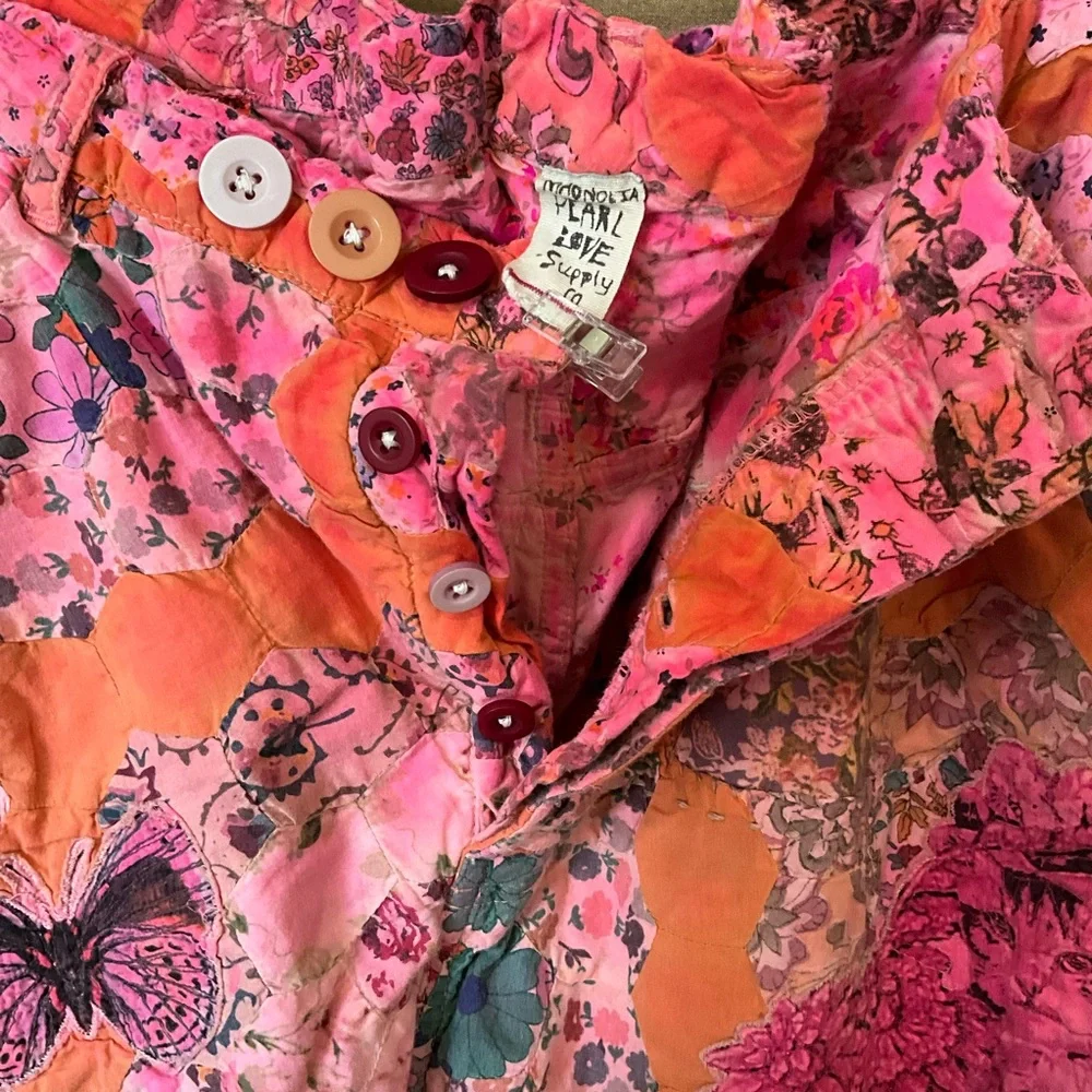 Magnolia Pearl Pink and Orange Ankle Cropped Pants - Picture 13 of 15